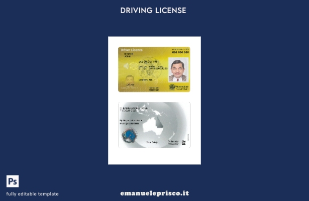 verified style modello presente stile verificato Australia Queensland DL template